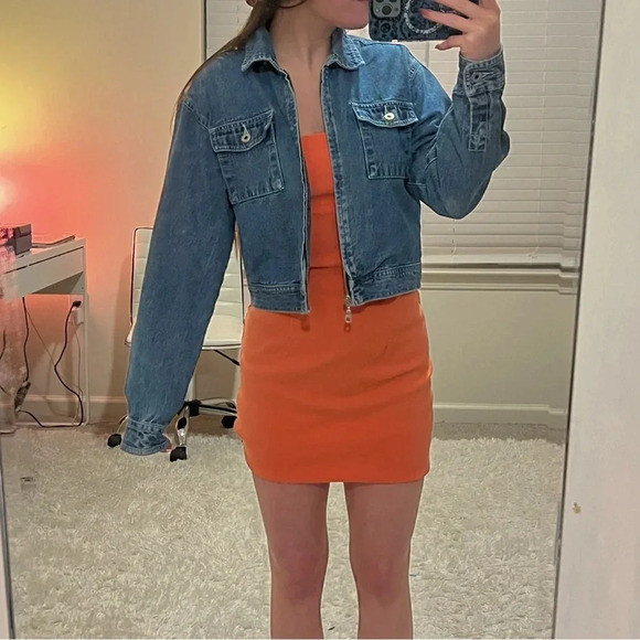 Y2K Old Navy Cropped Denim Jacket - Picture 2 of 9